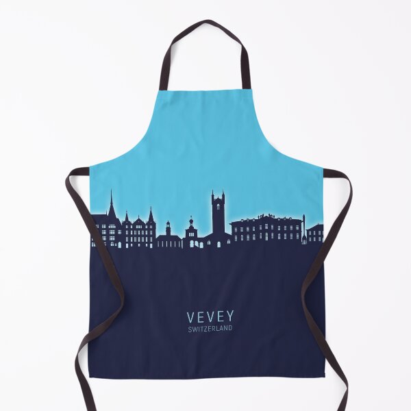 Item preview, Vevey Switzerland Skyline designed and sold by ArtPrints.