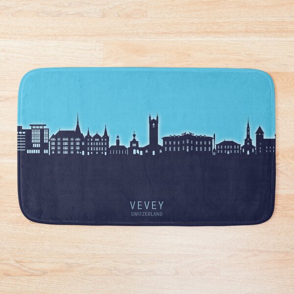 Item preview, Vevey Switzerland Skyline designed and sold by ArtPrints.