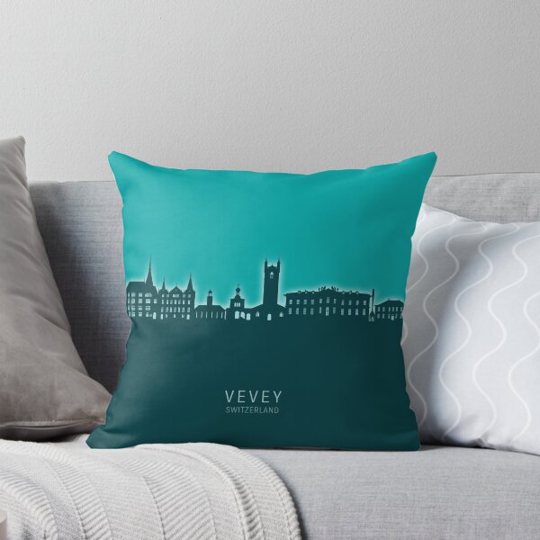 Item preview, Vevey Switzerland Skyline designed and sold by ArtPrints.