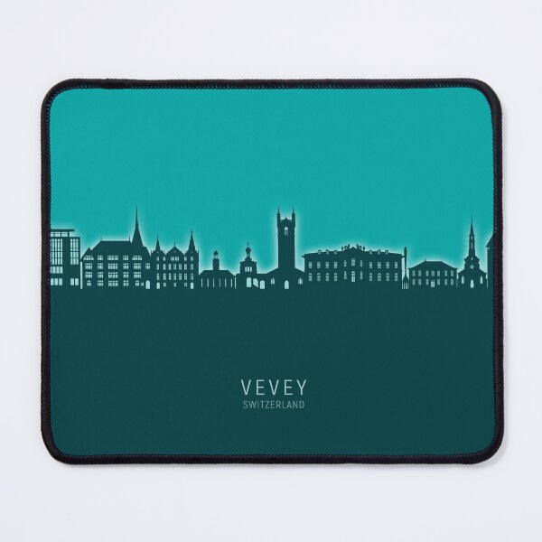 Item preview, Vevey Switzerland Skyline designed and sold by ArtPrints.