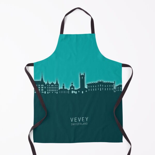 Item preview, Vevey Switzerland Skyline designed and sold by ArtPrints.