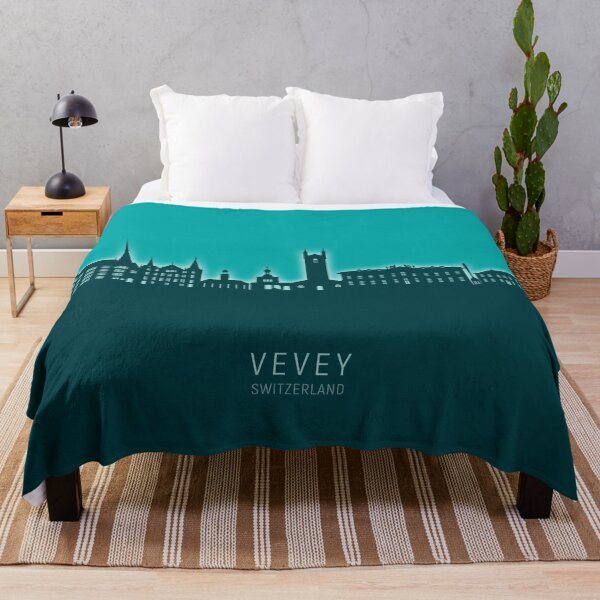 Item preview, Vevey Switzerland Skyline designed and sold by ArtPrints.