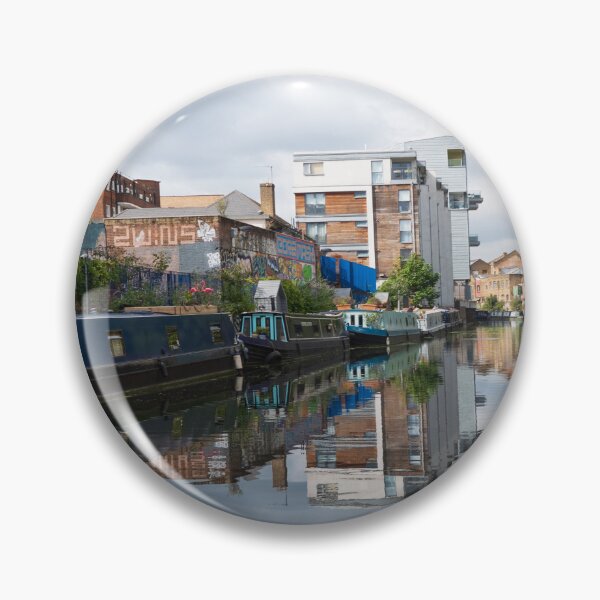 Item preview, House boats at Regent's Canal towpath London, UK designed and sold by santoshputhran.