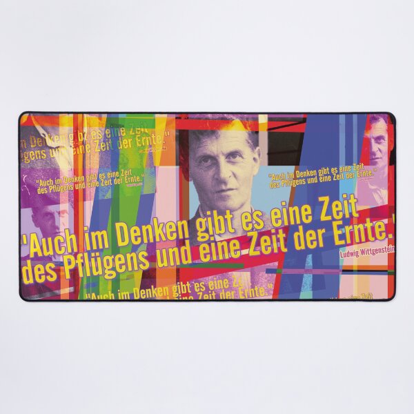 Aperçu de l'œuvre Ludwig Wittgenstein, Même dans la pensée, il existe un temps de labour et de récolte créée et vendue par Mauswohn.