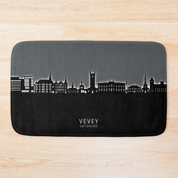 Item preview, Vevey Switzerland Skyline designed and sold by ArtPrints.