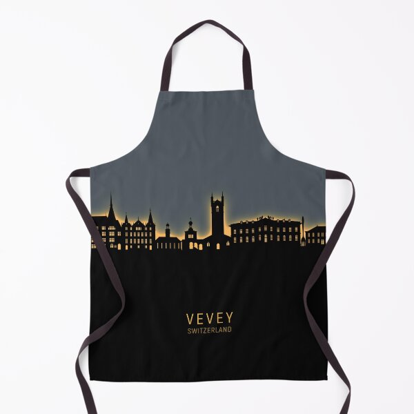 Item preview, Vevey Switzerland Skyline designed and sold by ArtPrints.