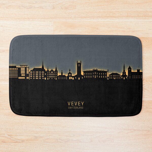 Item preview, Vevey Switzerland Skyline designed and sold by ArtPrints.