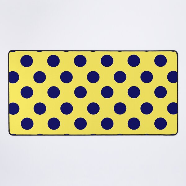 Item preview, Polka Dot Pattern in Navy Blue and Yellow designed and sold by kierkegaard.