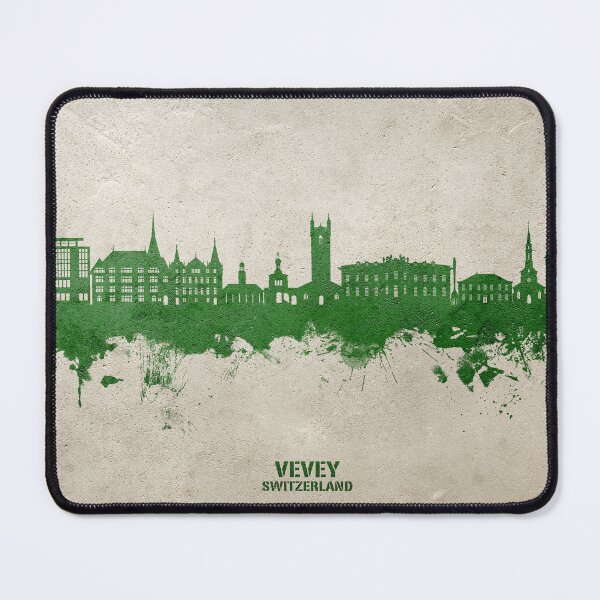 Item preview, Vevey Switzerland Skyline designed and sold by ArtPrints.