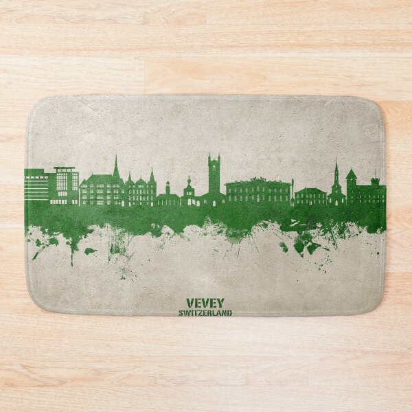 Item preview, Vevey Switzerland Skyline designed and sold by ArtPrints.