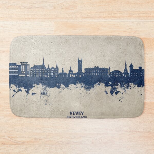 Item preview, Vevey Switzerland Skyline designed and sold by ArtPrints.