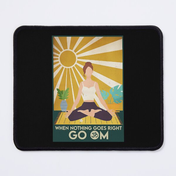 Item preview, Yoga - When Nothing Goes Right Go Om designed and sold by ALISONABBOTTAU.