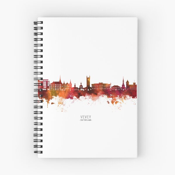 Item preview, Vevey Switzerland Skyline designed and sold by ArtPrints.