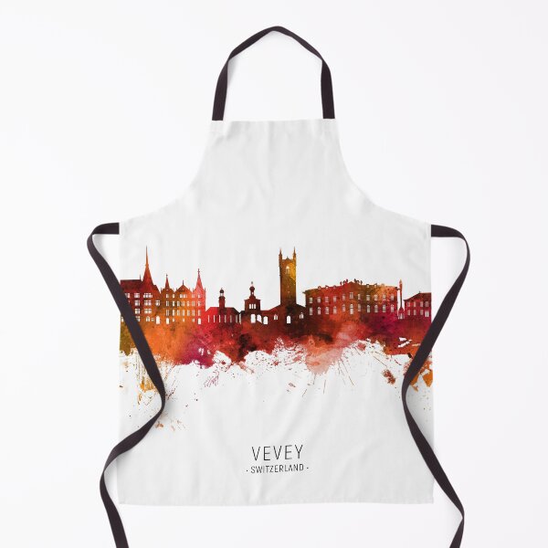 Item preview, Vevey Switzerland Skyline designed and sold by ArtPrints.