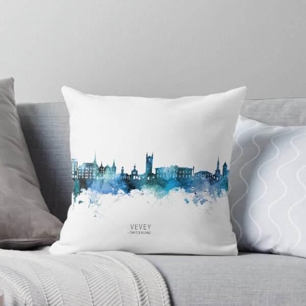 Item preview, Vevey Switzerland Skyline designed and sold by ArtPrints.