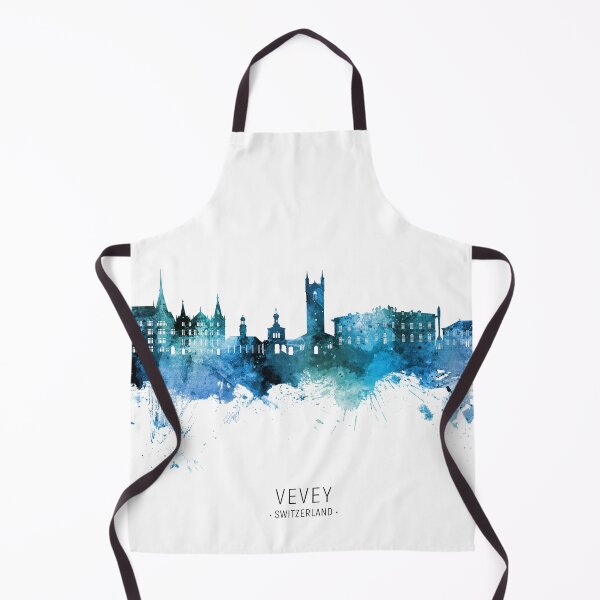 Item preview, Vevey Switzerland Skyline designed and sold by ArtPrints.