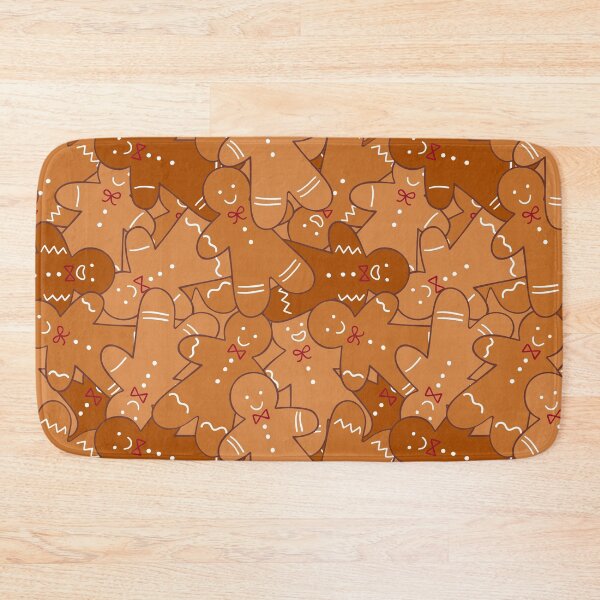 Item preview, Christmas Many Gingerbread Man Seamless Pattern designed and sold by Jennifer Creations.