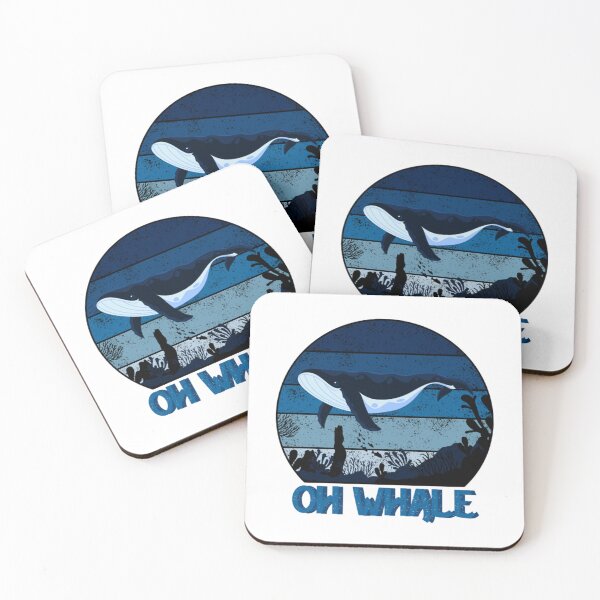 Item preview, Meme Oh Whale Funny Retro Blue designed and sold by PatrickWeidle.