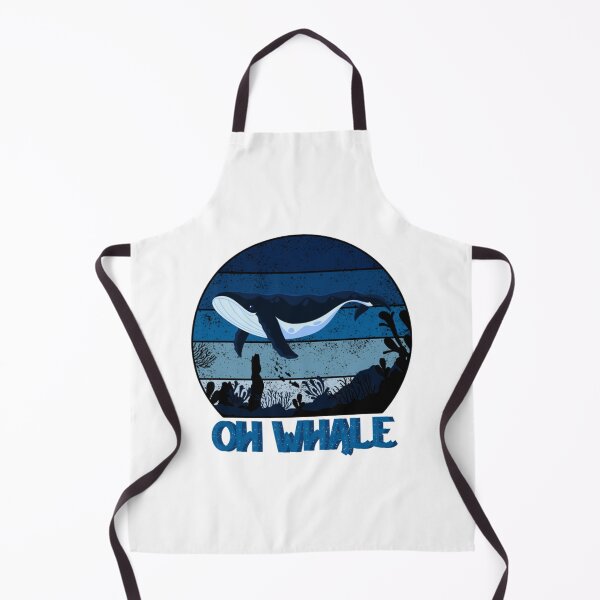Item preview, Meme Oh Whale Funny Retro Blue designed and sold by PatrickWeidle.
