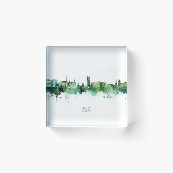 Item preview, Vevey Switzerland Skyline designed and sold by ArtPrints.