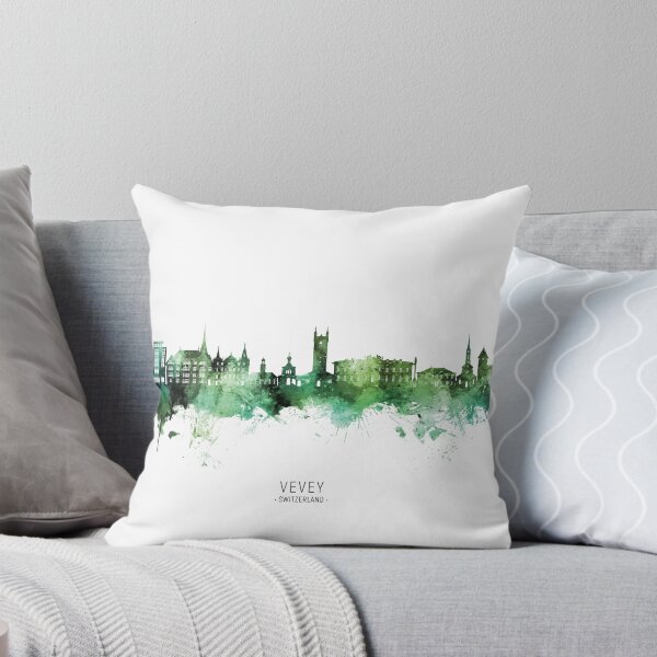 Item preview, Vevey Switzerland Skyline designed and sold by ArtPrints.