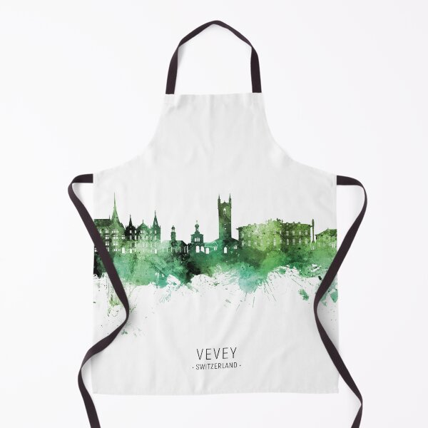Item preview, Vevey Switzerland Skyline designed and sold by ArtPrints.