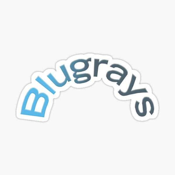 The Main Blugrays Logo Sticker
