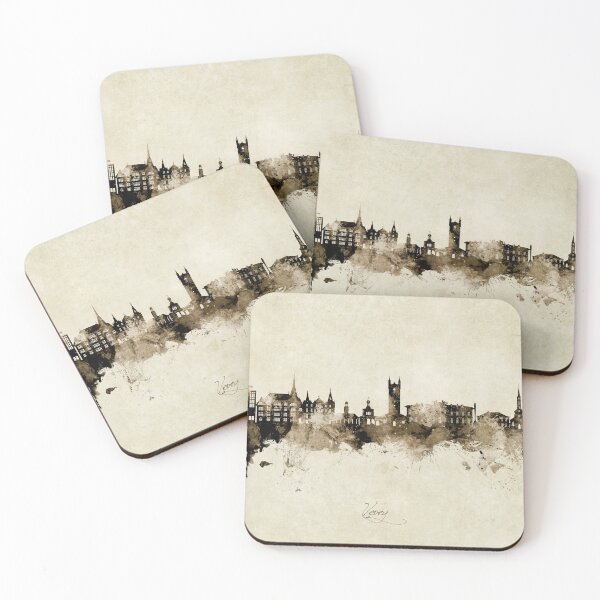 Item preview, Vevey Switzerland Skyline designed and sold by ArtPrints.