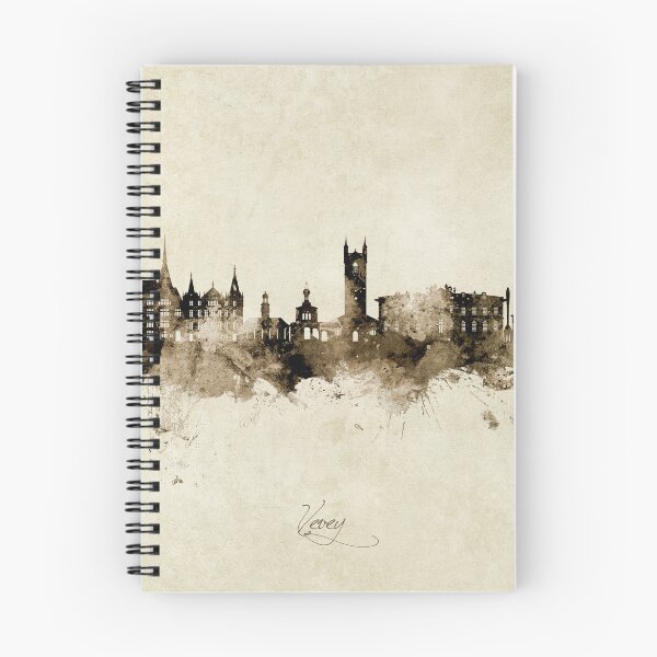 Item preview, Vevey Switzerland Skyline designed and sold by ArtPrints.