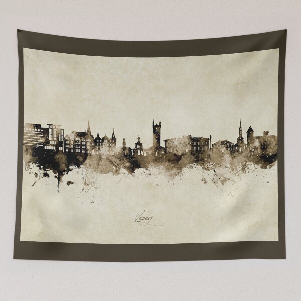 Item preview, Vevey Switzerland Skyline designed and sold by ArtPrints.