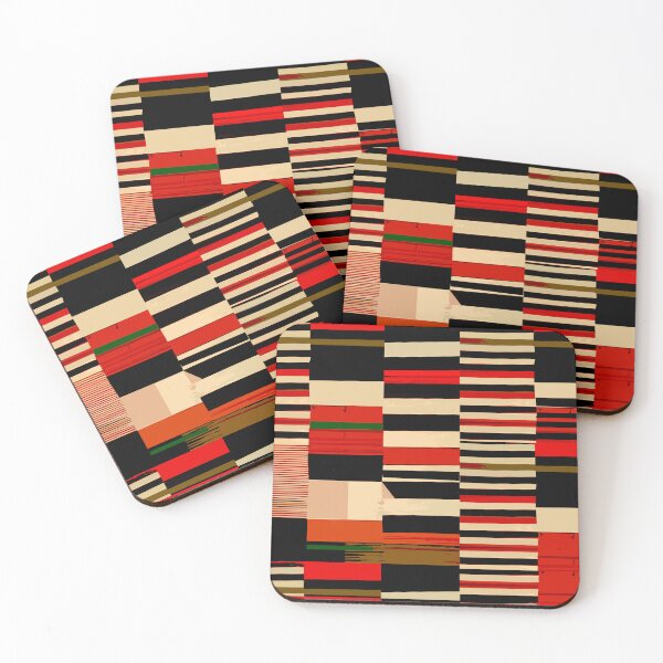Item preview, Etchnic Scandinavian Pattern - Horizontal Stripes - Red designed and sold by MyArt23.