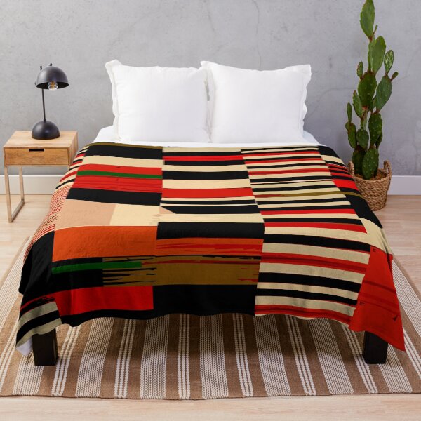 Item preview, Etchnic Scandinavian Pattern - Horizontal Stripes - Red designed and sold by MyArt23.
