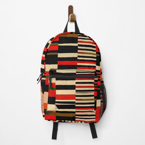 Item preview, Etchnic Scandinavian Pattern - Horizontal Stripes - Red designed and sold by MyArt23.