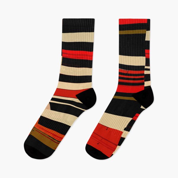 Item preview, Etchnic Scandinavian Pattern - Horizontal Stripes - Red designed and sold by MyArt23.