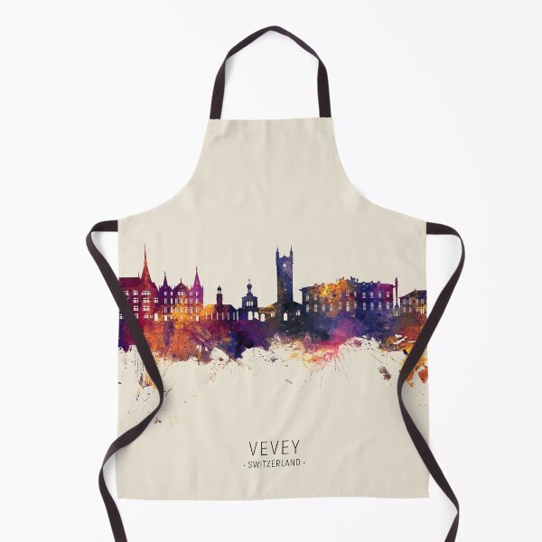 Item preview, Vevey Switzerland Skyline designed and sold by ArtPrints.
