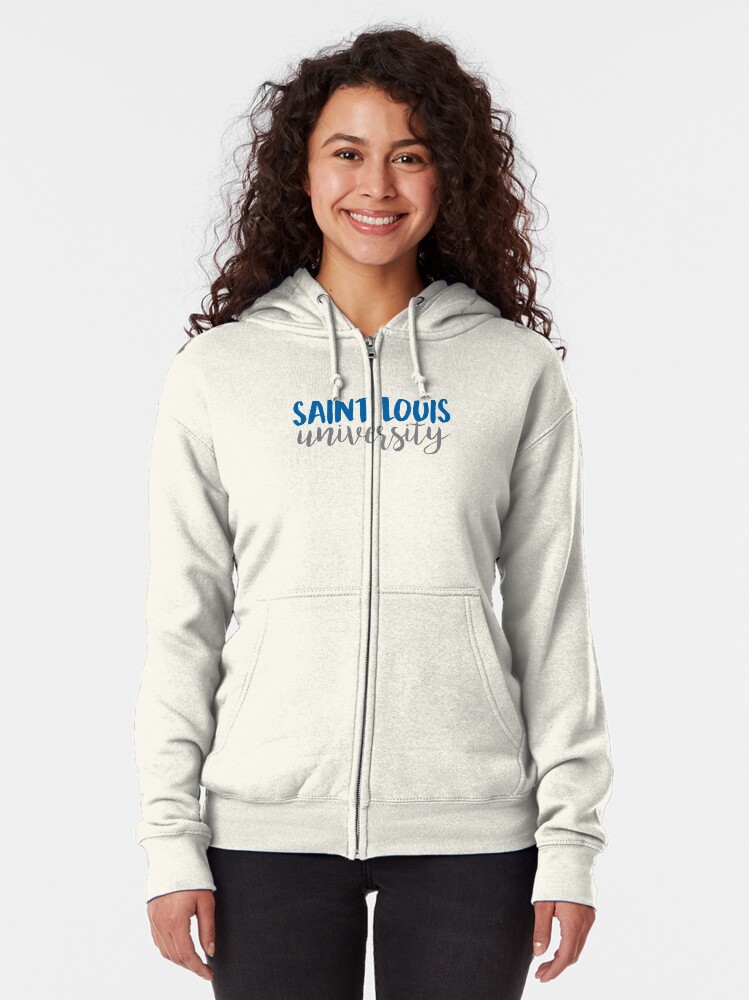 &quot;Saint Louis University&quot; Zipped Hoodie by lizzychase | Redbubble