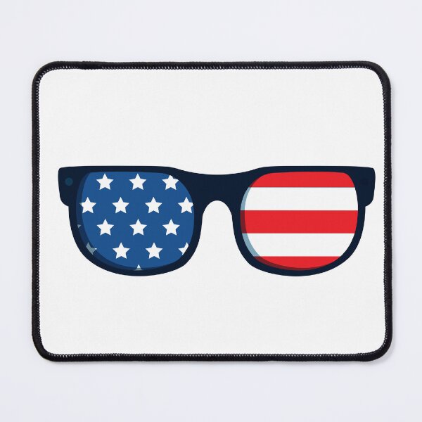 Item preview, Isolated usa glasses designed and sold by Island Canvas.