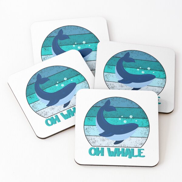 Item preview, Meme Retro Blue Oh Whale Funny designed and sold by PatrickWeidle.