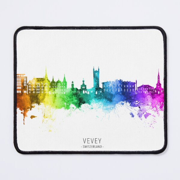 Item preview, Vevey Switzerland Skyline designed and sold by ArtPrints.