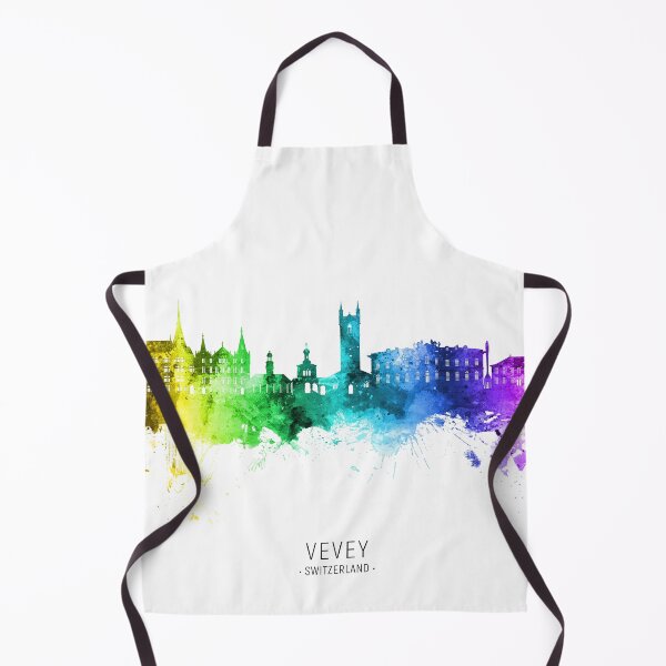 Item preview, Vevey Switzerland Skyline designed and sold by ArtPrints.