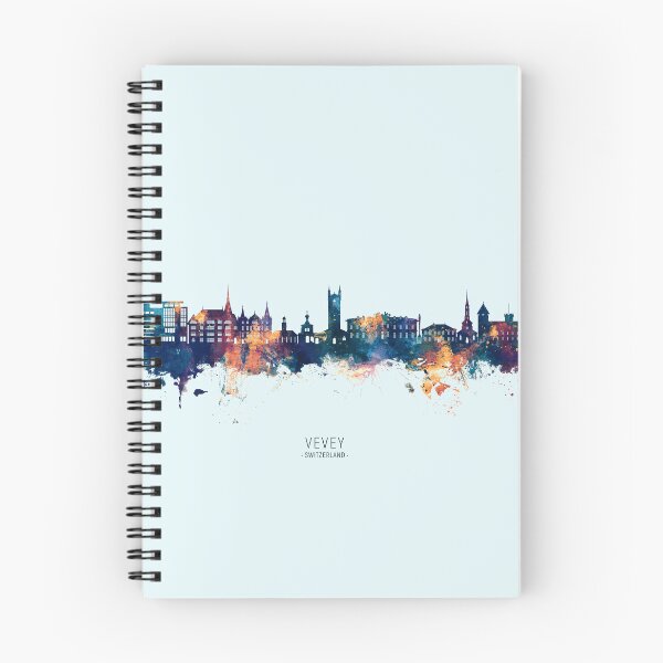 Item preview, Vevey Switzerland Skyline designed and sold by ArtPrints.