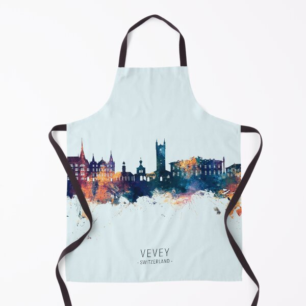 Item preview, Vevey Switzerland Skyline designed and sold by ArtPrints.