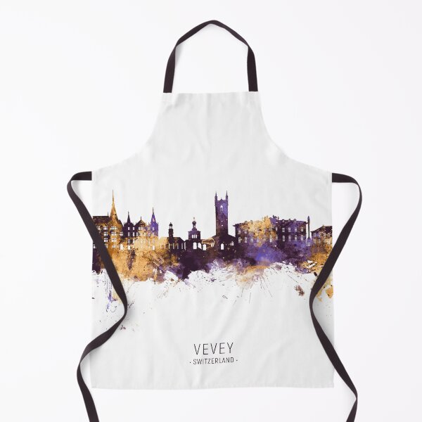 Item preview, Vevey Switzerland Skyline designed and sold by ArtPrints.