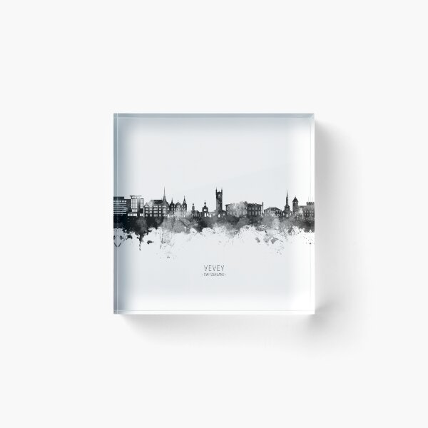 Item preview, Vevey Switzerland Skyline designed and sold by ArtPrints.