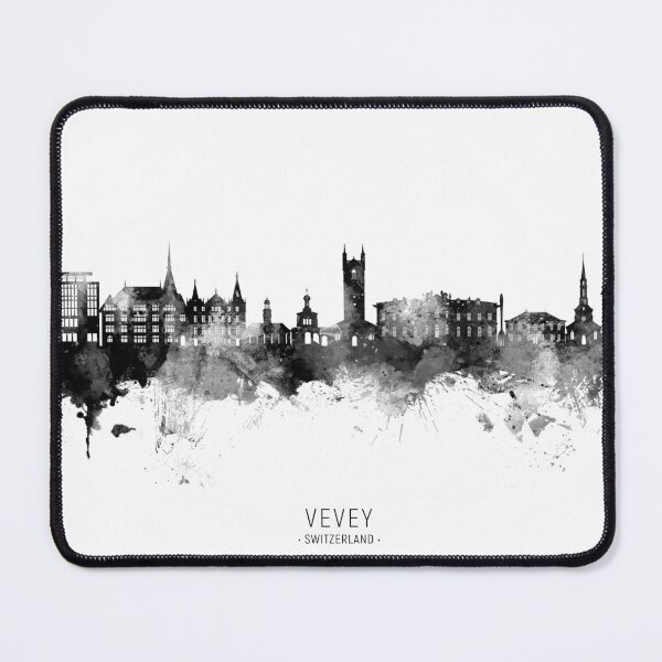 Item preview, Vevey Switzerland Skyline designed and sold by ArtPrints.
