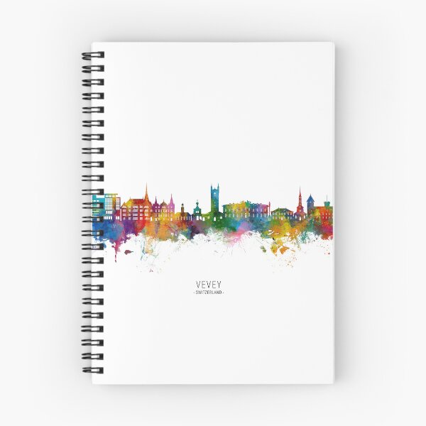 Item preview, Vevey Switzerland Skyline designed and sold by ArtPrints.