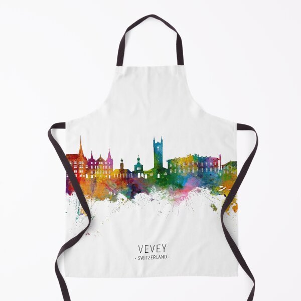 Item preview, Vevey Switzerland Skyline designed and sold by ArtPrints.