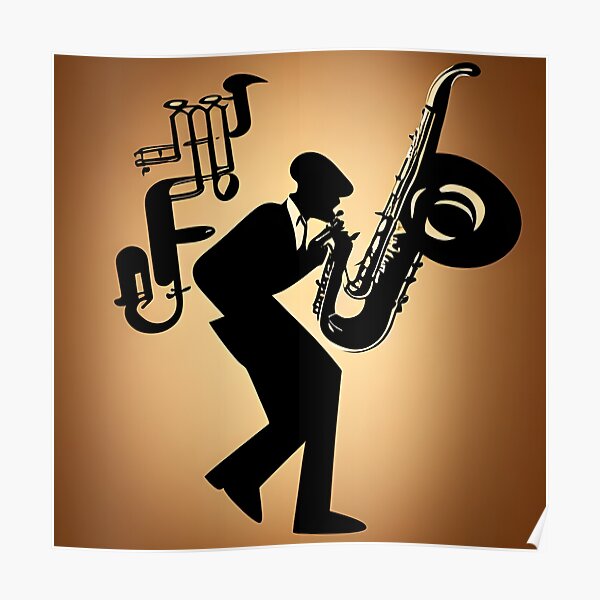 Abstract Sax Poster