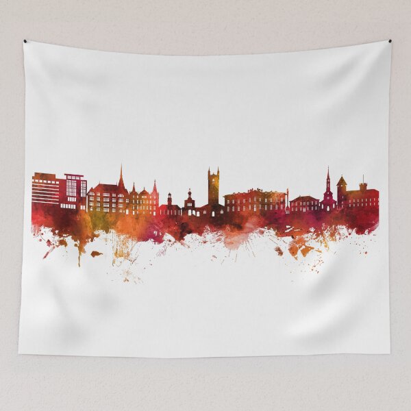 Item preview, Vevey Switzerland Skyline designed and sold by ArtPrints.