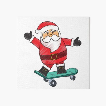 Naughty Santa Art Board Print for Sale by trendingatees